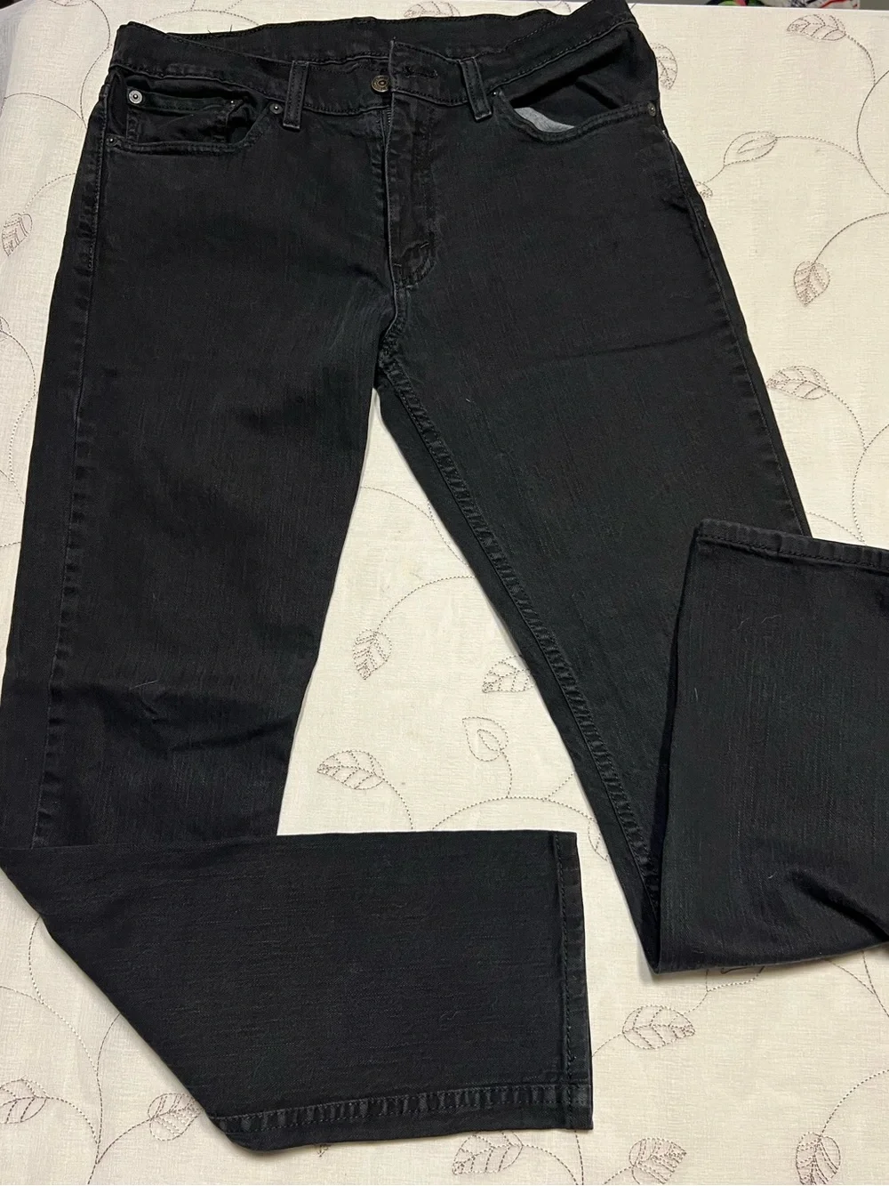 Levi's Black Straight-Leg Jeans